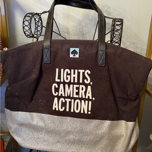 Kate Spade Black and Silver Tote